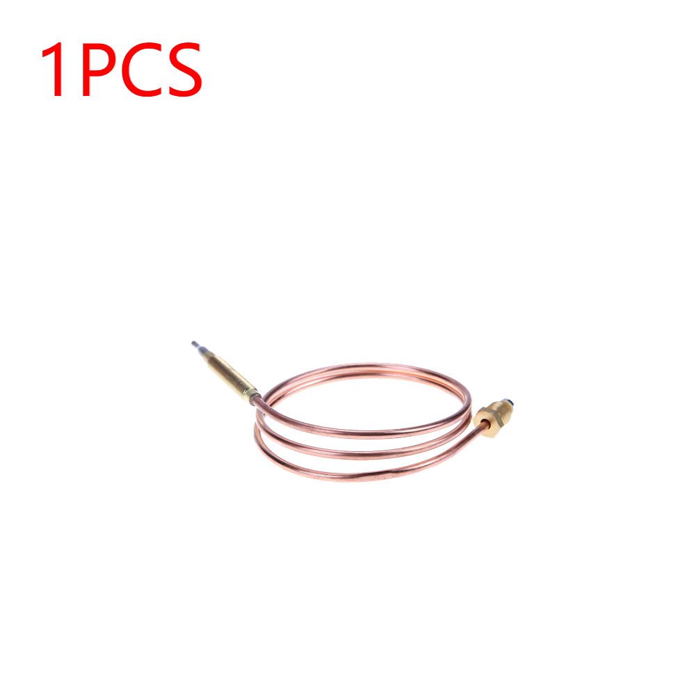 1-5 st universal gas termoelement ventil 60/120cm eldstad ersättningstermoelement för vattenkokare teurna med 5 fasta delar: Vit