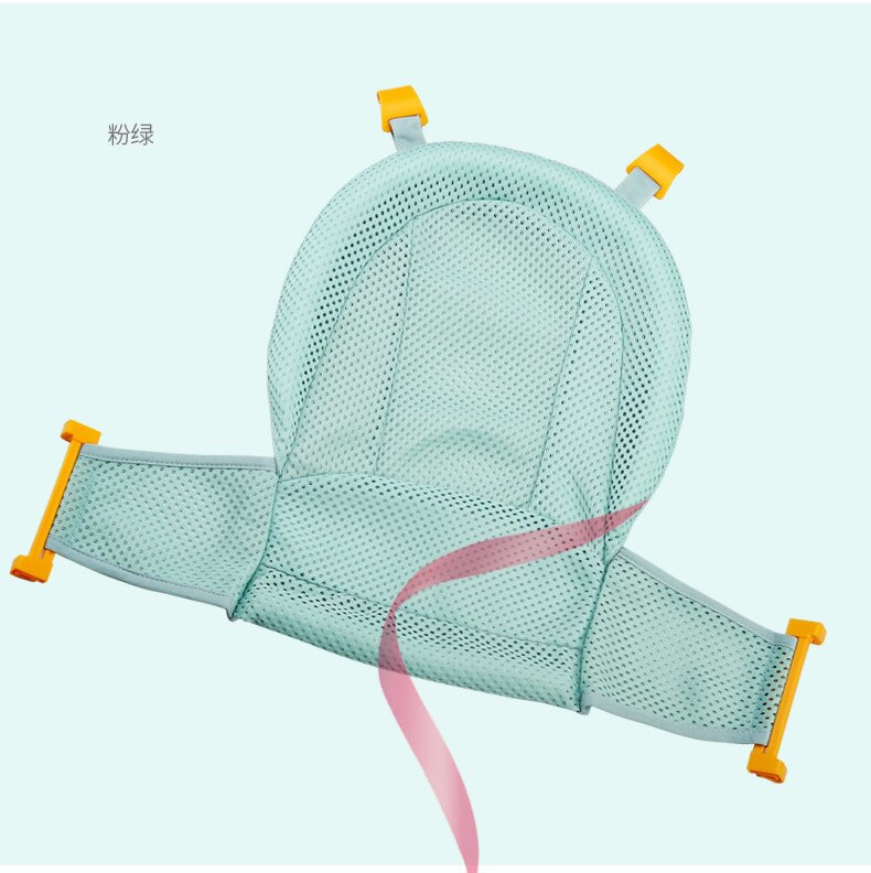 Baby Bad Kussen Zuigeling Bad Security Pad Zuigelingen Douchestoel Draagbare Veiligheid Ondersteuning Mat Opvouwbaar Soft Antislip Quick droog: B-blue