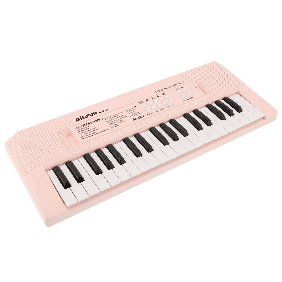 37 Keys Electronic Organ Digital ABS Keyboard Piano Musical Instrument KidsToy with Microphone electric piano for kids children: Pink