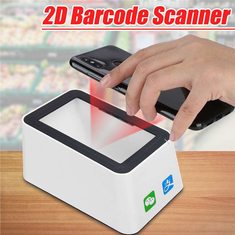Scanhero Wired Barcode Scanner USB Scanning Hands-free Scan QR Code 1D 2D Code Reader for retail stores supermarkets