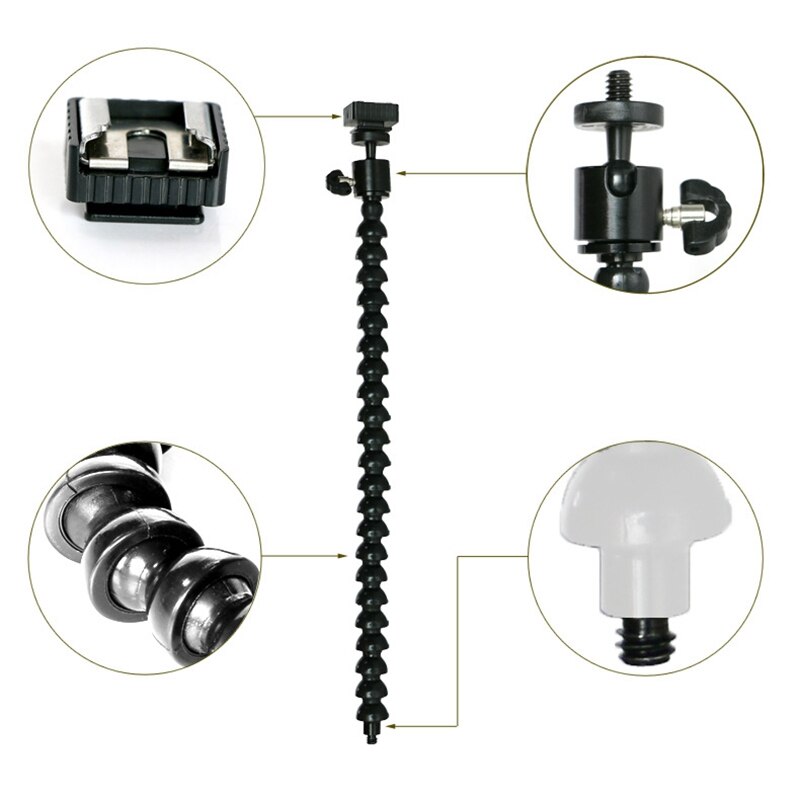 Flexible Arm Bracket Bendable Flashlight Stand for Dslr Camera Flash Bracket Adapter Mount Shoe Flash Holder for Flash Led L