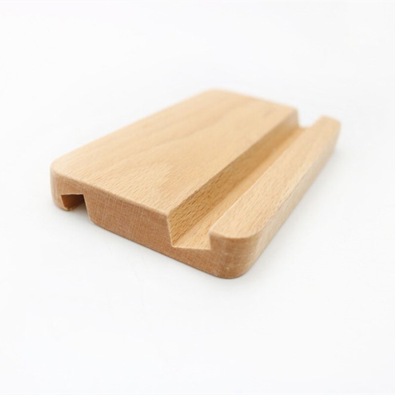 Wooden Mobile Phone Stand Universal Phone Holder Stands For iPhone For Samsung Pad Tablet Stand Desk Phone Rack 8*6*2cm