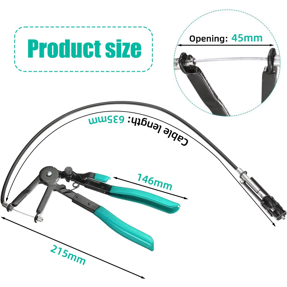 Slangeklemme tang bilfjernersett ledningsholder lodde tang metall reparasjon vedlikehold bil lastebil motorsykkel