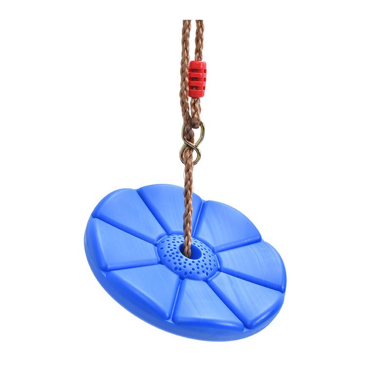 Swing Disc Swing Outdoor Indoor Swing Plastic Disc Climbing Swing For Children: Blue