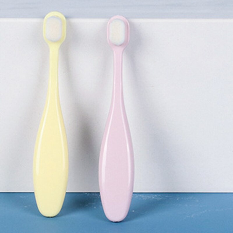 360° Toothbrush with Over 10,000 Soft Bristles for Effective No Hurt, Brushing for Kids, Kids Love Them - Yellow/Pink