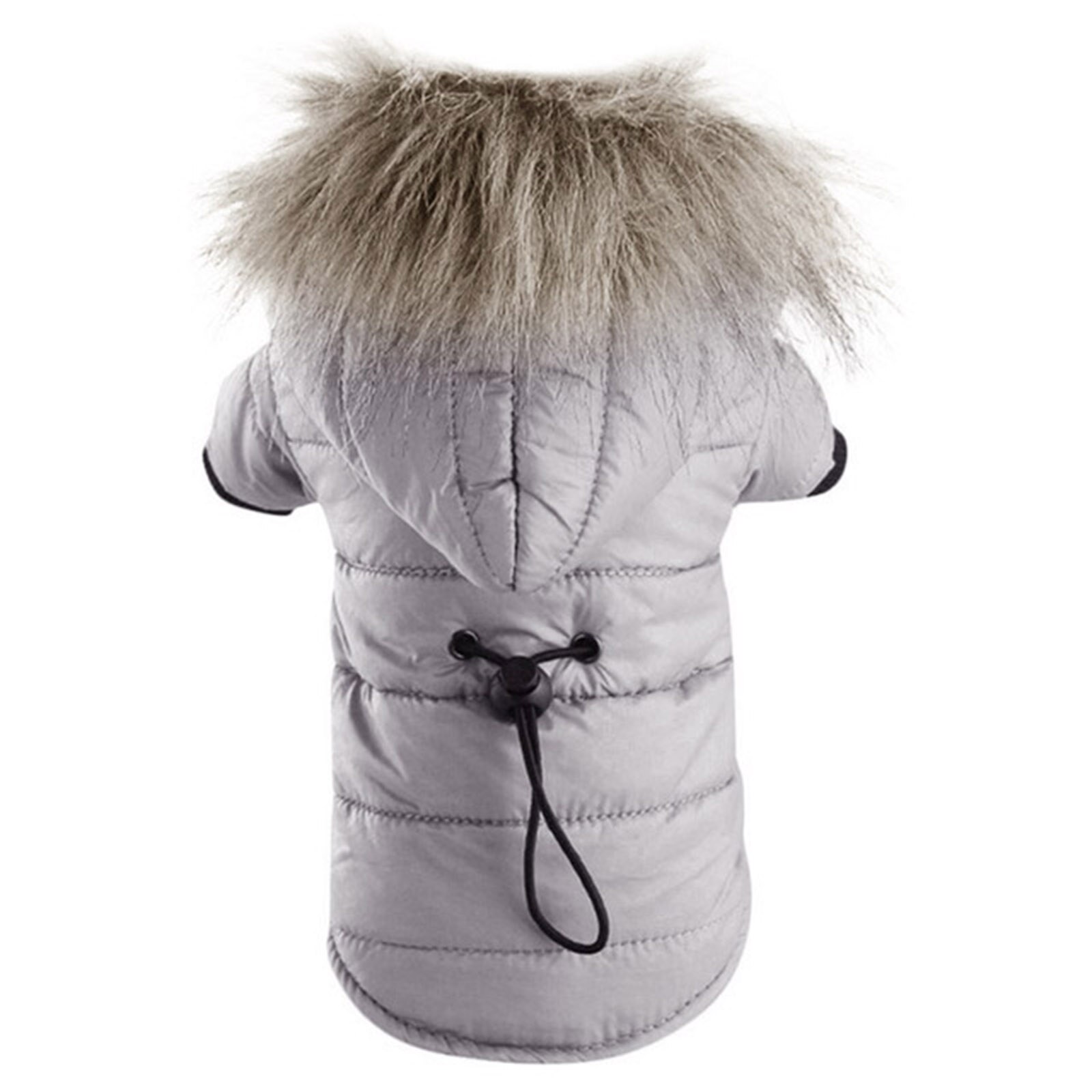 Manteau pour chien de compagnie vestes rembourrées en coton sweat à capuche chiot doux avec chapeau fournitures d'hiver HYD88: GRIS / XL