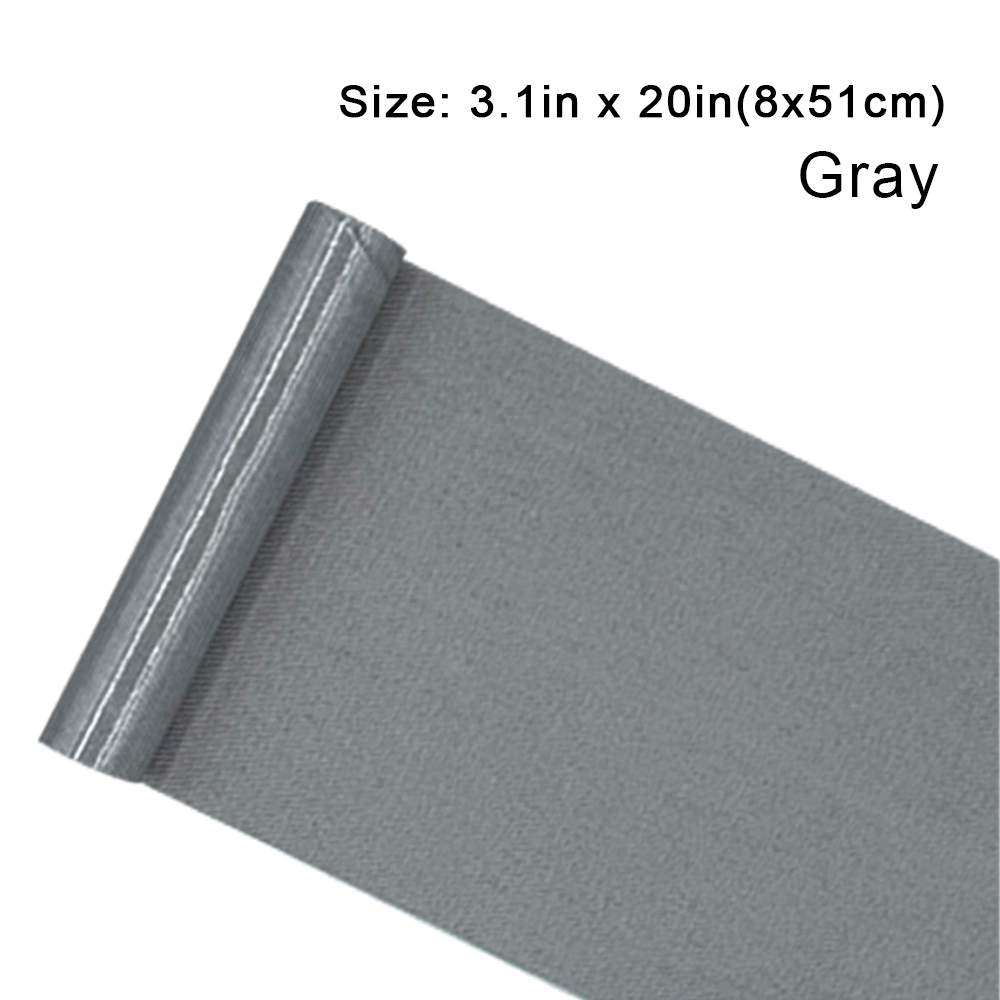 Parches de tela de sarga para ropa, parche para planchar para ropa, camiseta, pantalones, blanco, gris, Camel, caqui, negro, decoración de reparación, 8cm x 51cm: Plata antigua