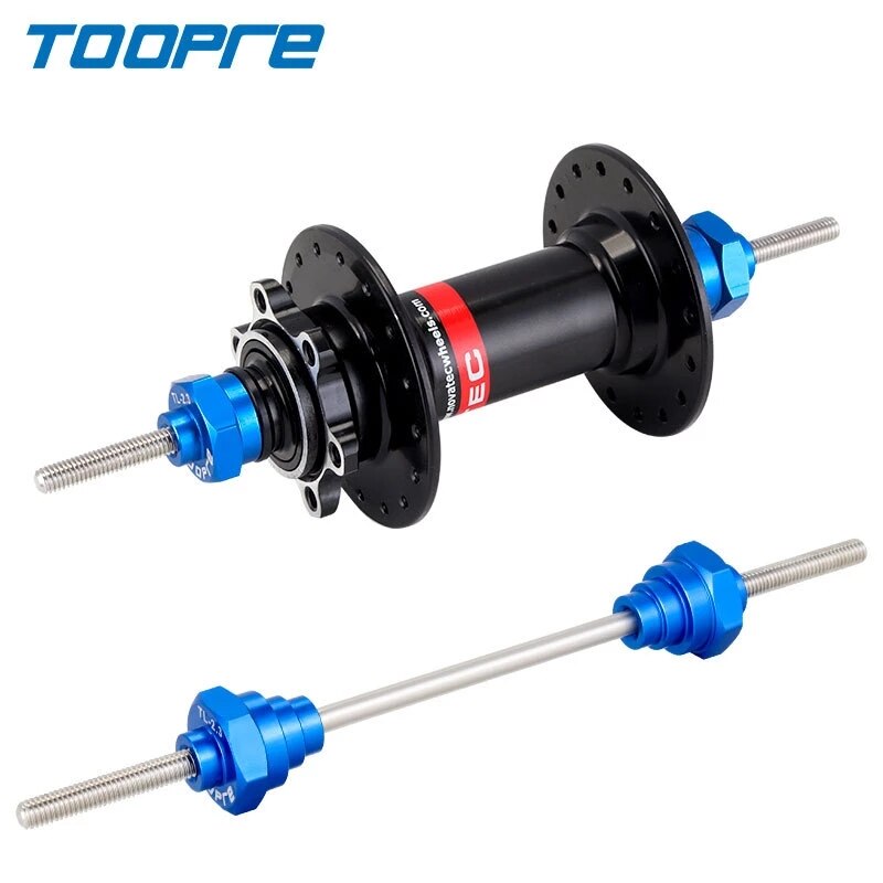TOOPRE Wheel Truing Stand Adapter Tool Hub Rim Tuner 20mm 15mm 12mm QR Thru Axle Adaptor 100x15 100x12 142x12 Quick Release part