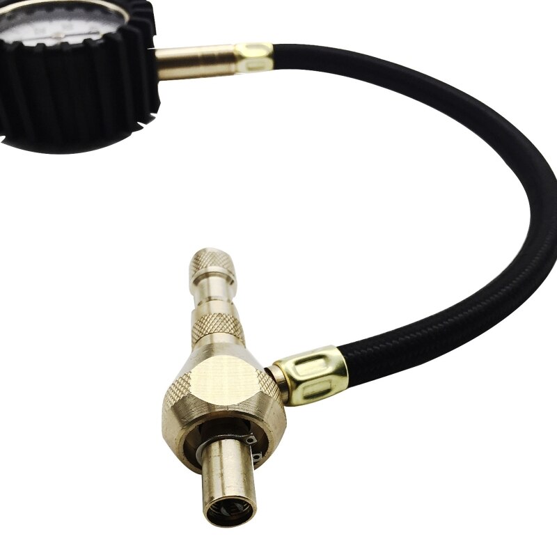 Car Tyre Pressure Gauge Manometer Barometer Rapid Deflator Dial Diagnostic Tool