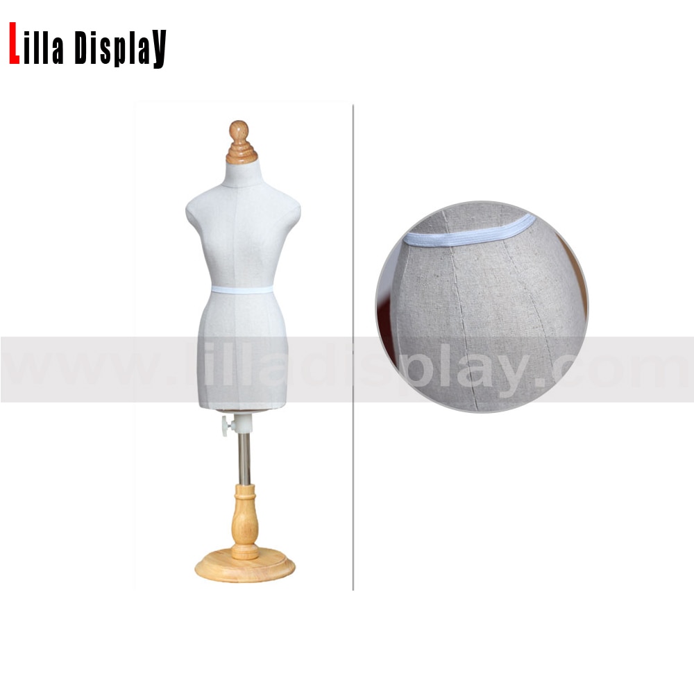 Mannequin Kleermakers Dummy Dressform Mini Naaisters Dummy Famale, Tailor Mannequins Pop Jurk Vorm Display Poppenhuis Accessoires Decoratie, Verstelbare Hoogte Dressform Mannequin,Allemaal Plaklij