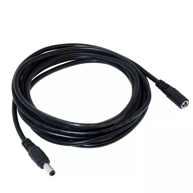 Câble d'alimentation pour caméra de Surveillance étendue, 5M/10M/15M/20M/30M DC 12V, 5.5mm x 2.1mm, rallonge mâle femelle pour caméra de sécurité