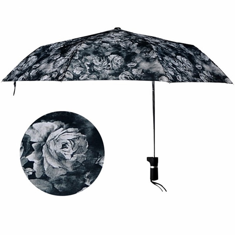 Mode Excentriciteit Bloemen Paraplu Parapluie Winddicht Unti-UV Paraplu Regen Mannen Vrouwen Niet-automatische Paraguas