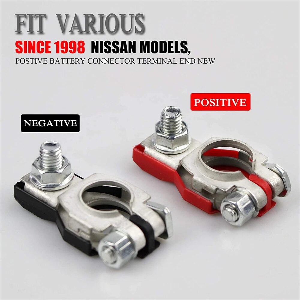 2Pcs Automotive Battery Terminal Clamp Clip Connector Battery Terminal Precision Processing, Stable Characteristics, High Reliab