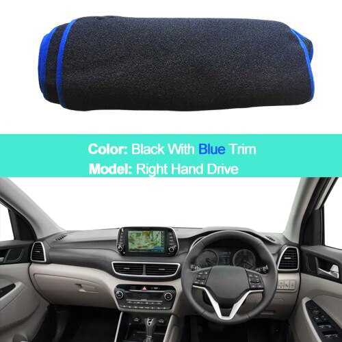 Car Dashboard Cover For Hyundai Tucson LHD RHD With Speaker Dustproof Dashmat Pad Dashboard Cover Carpet Dash Mat Sun Shade: Purple