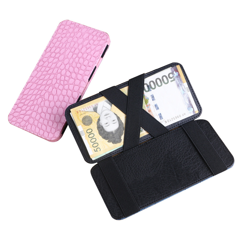 Mini Neutre Crocodile Magique à deux volets en Cuir Portefeuille Portefeuille porte-cartes porte-Monnaie Rétro Porte-carte Mini Titulaires Carteira # R25