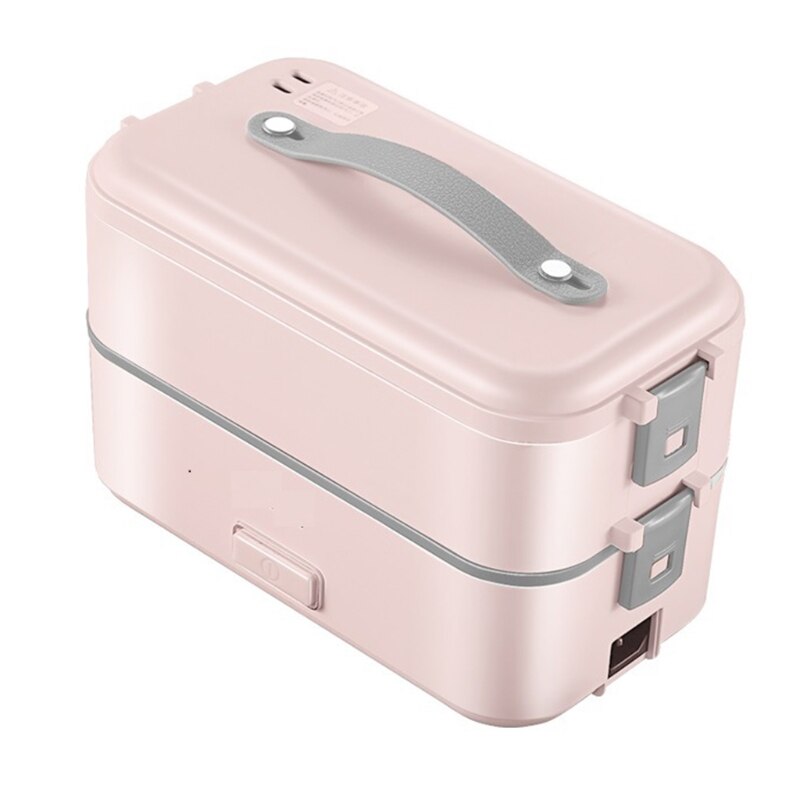 Fiambrera eléctrica de calefacción de una sola/doble capa enchufe de la UE/EE. UU., contenedor de preservación de alimentos, vajilla de aislamiento portátil, Alimentos S: PK-EU2