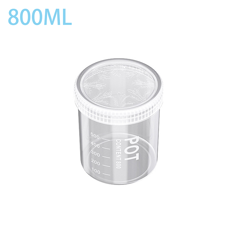Kitchen Grains Sealed Container Transparent Snack Storage Container Anti-Moisture Cereals And Grains Sealed Storage Barrel Box: Blue