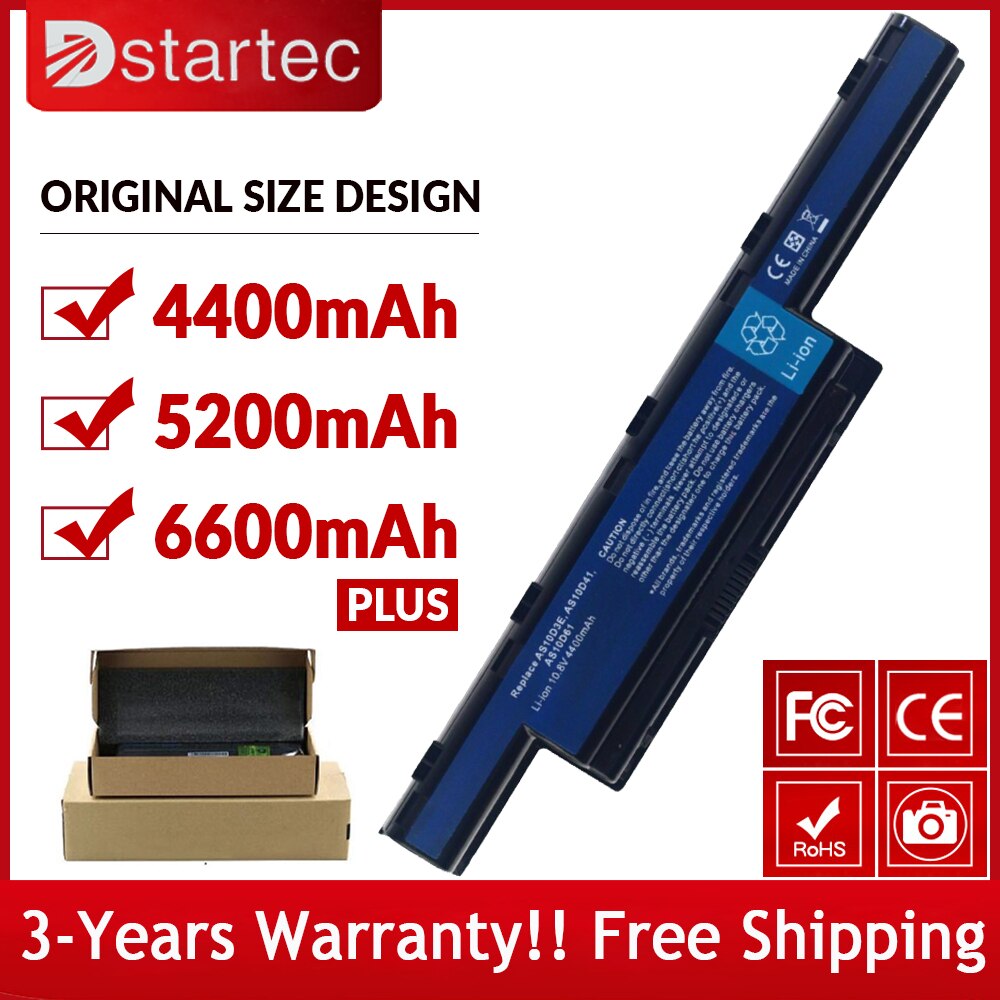 Pour Acer Aspire 4741g 7750g 5742g 5745g 5560g 5741g 5750g V3 V5 AS16A5K AS16A7K AS16A8K AS10D31 AS10D51 AS10D71 Batterie D&#39;ordinateur Portable