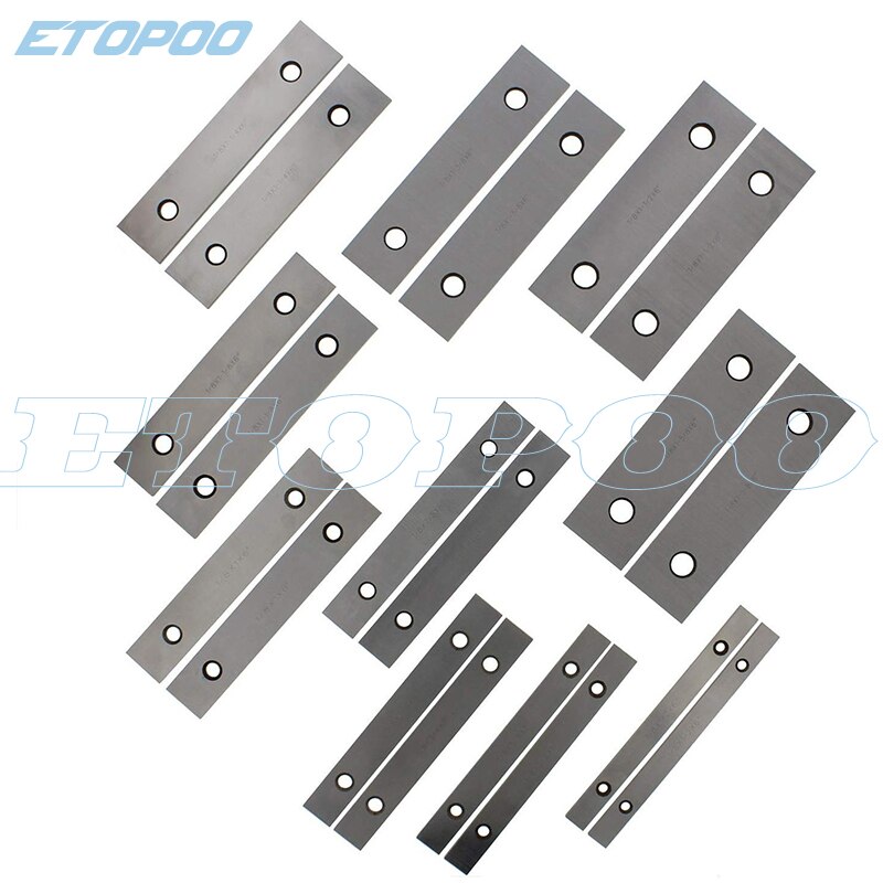 Machinist's Thin Parallel Bar Set - 10 Pair 1/8" X 6" High Precision Thin Parallel Block