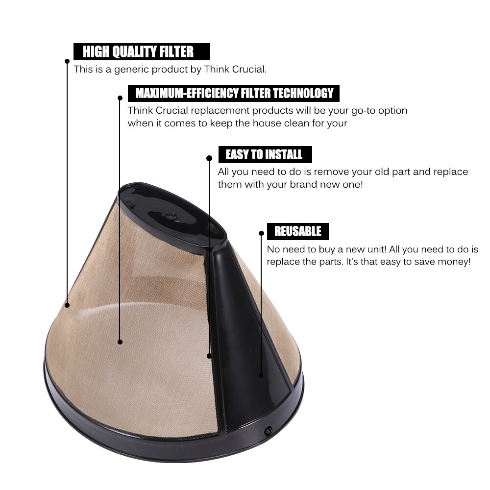 Återanvändbart kaffefilter i konstil permanent kaffebryggare maskinfilter med handtag för kafékaffeverktyg