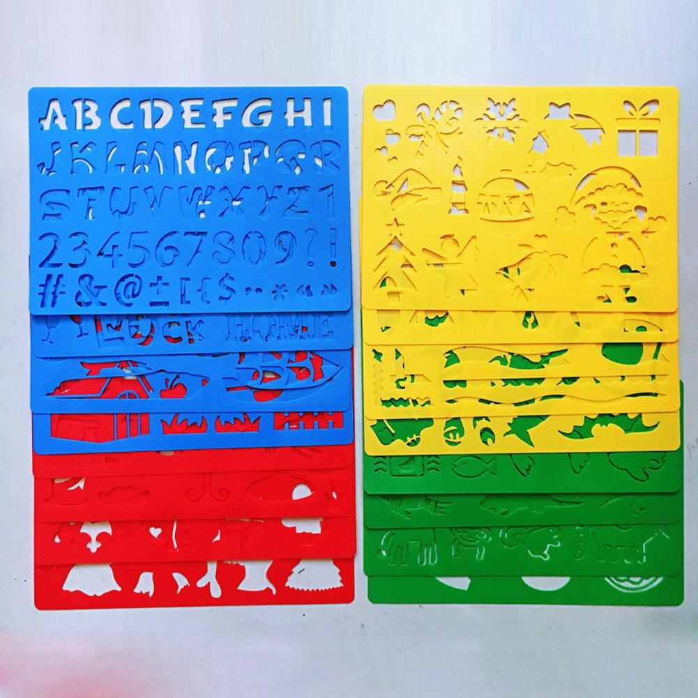 20Pcs Drawing Stencils Set for Kids Over 300 Different Patterns to Draw Imaginative Children's Storie