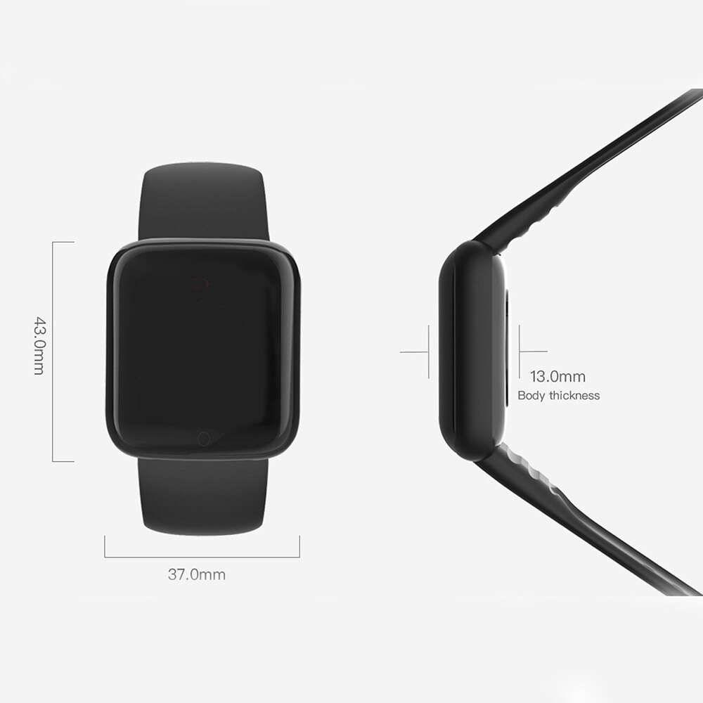 Y68 pro smartwatch bluetooth fitness-tracker sport herzfrequenzmesser blutdruck wasserdicht damen farbarmband für android ios