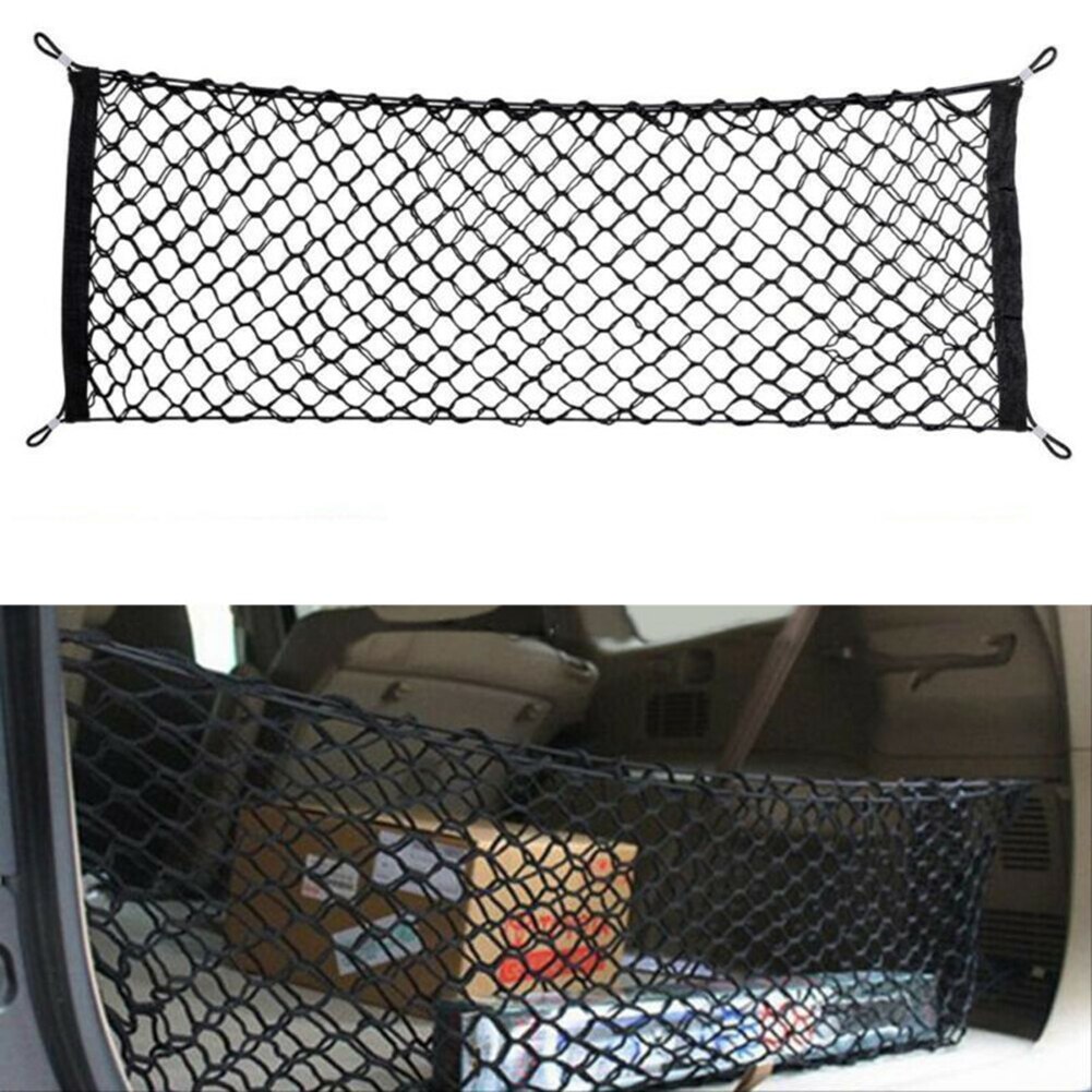 Universal bil suv rv bagagerum bagagerum opbevaring elastisk nylon netting arrangør 110 x 50cm