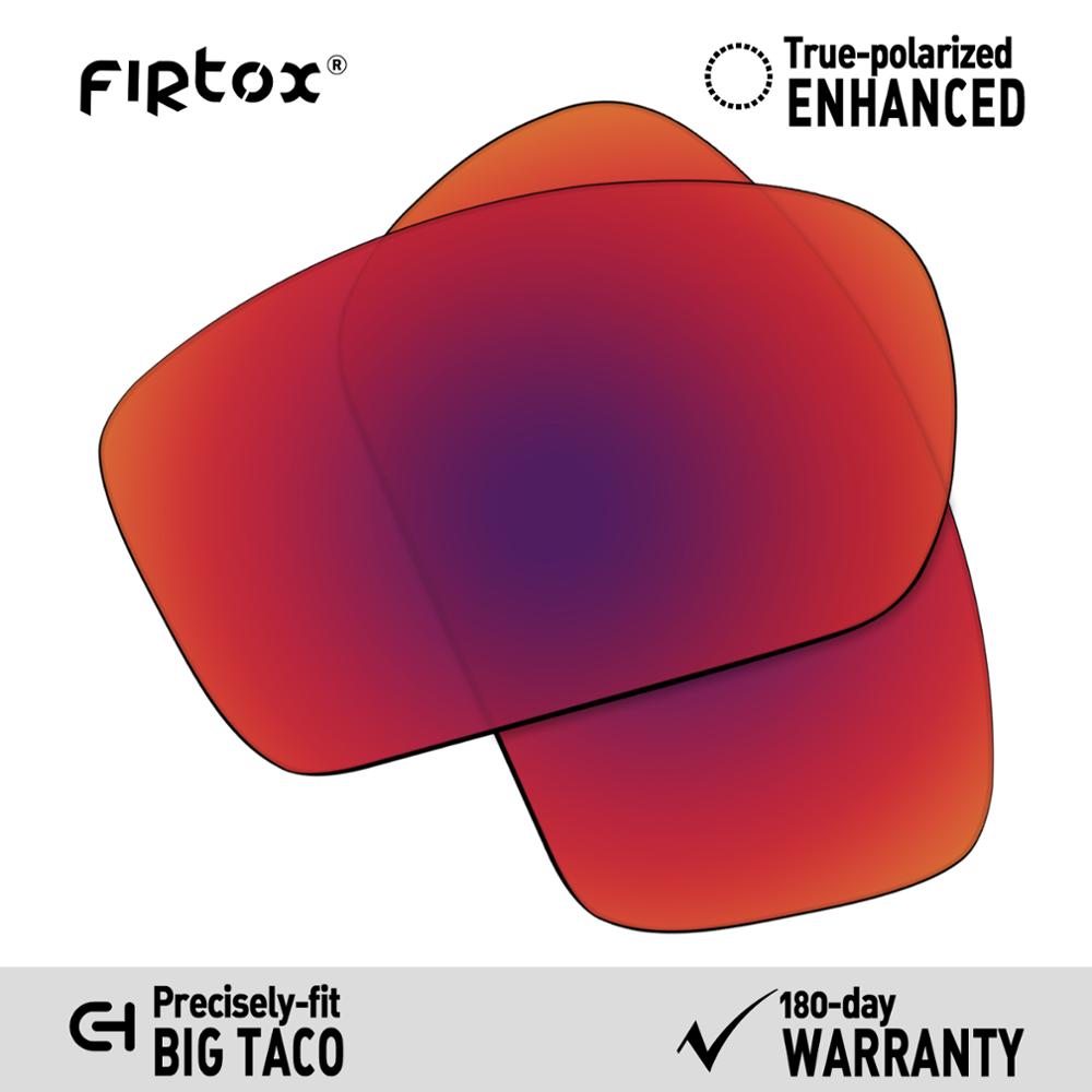 Firtox true  uv400 polarisoidut linssit korvaavat oakley big taco  oo9173 aurinkolasit (vain yhteensopiva linssi) - useita värejä: Violetti punainen