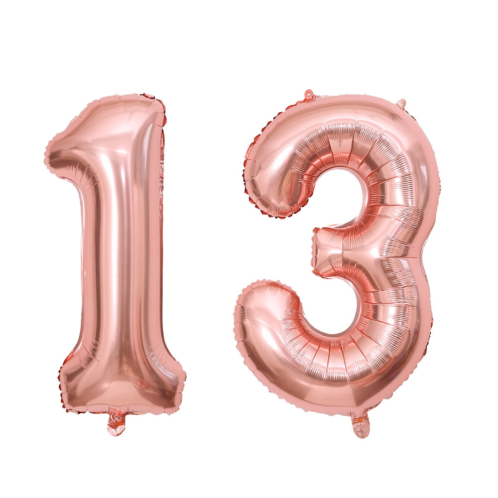 40 pulgadas 10 11 12 13 14 15 16 17 18 19 Globo Oro rosa Plata 10.o 11.o 12 13 14o 15o Decoración de de cumpleaños Globos: Transparente