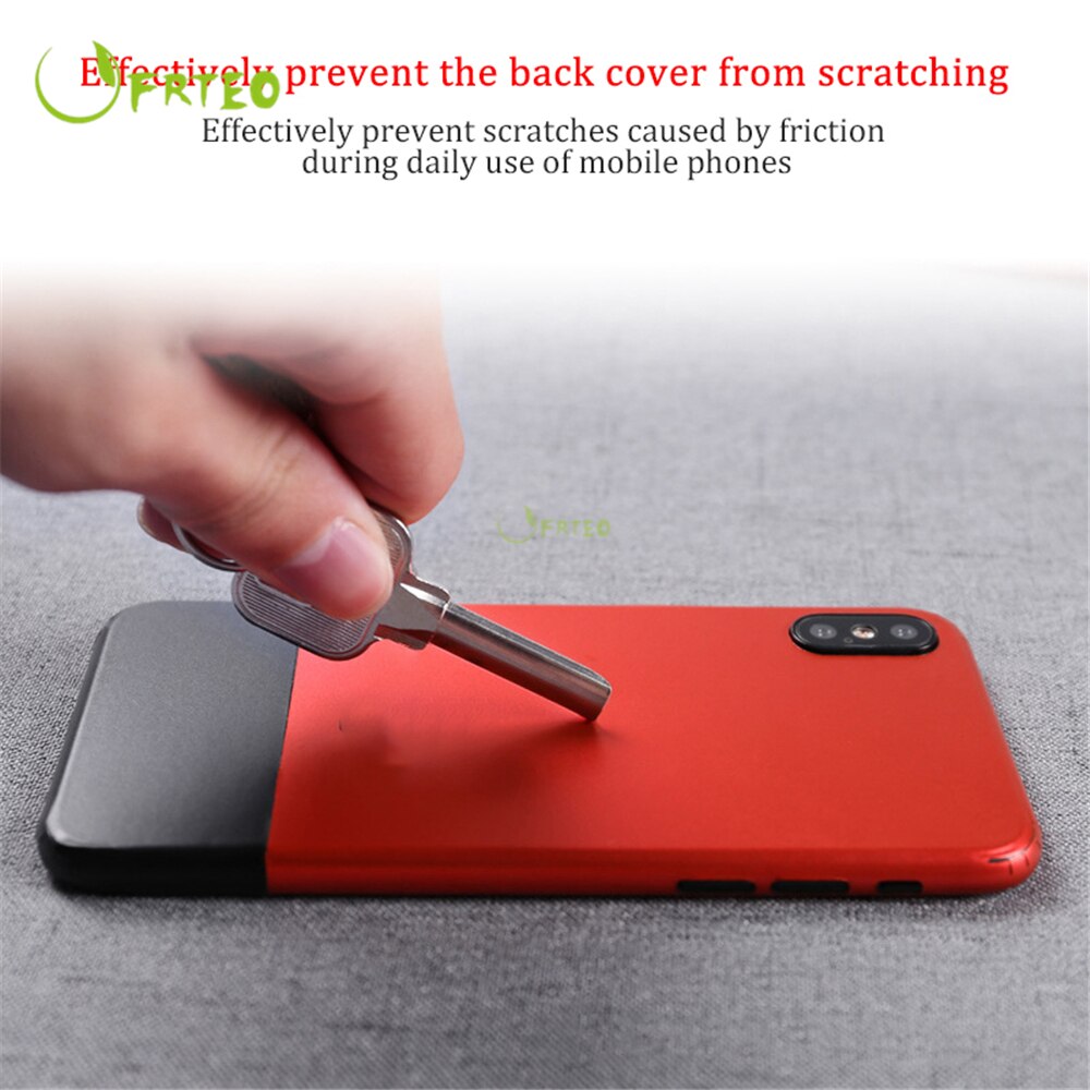 Black Red/White Gen 1St Texture Phone Sticker For iPhone 5S 6 6S 7 8 X Xs Skin For iPhone Xr Xs Max 7 8 Plus Full Back Stickers