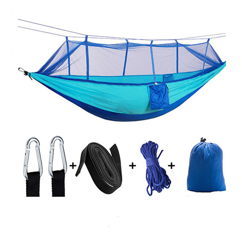 Creatieve Anti-Muggenbeten Hangmat Ultralight Klamboe Parachute Hangmat Draagbare Outdoor Reizen Rust Slaap Bed