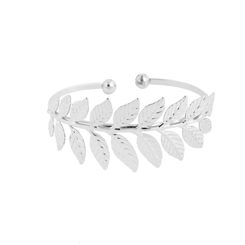 Hfarich Open Bangles Pulseiras Punk Leaves Cuff Bracelets &amp; Bangles for Women Jewelry Girl Mujer Pulseira Female