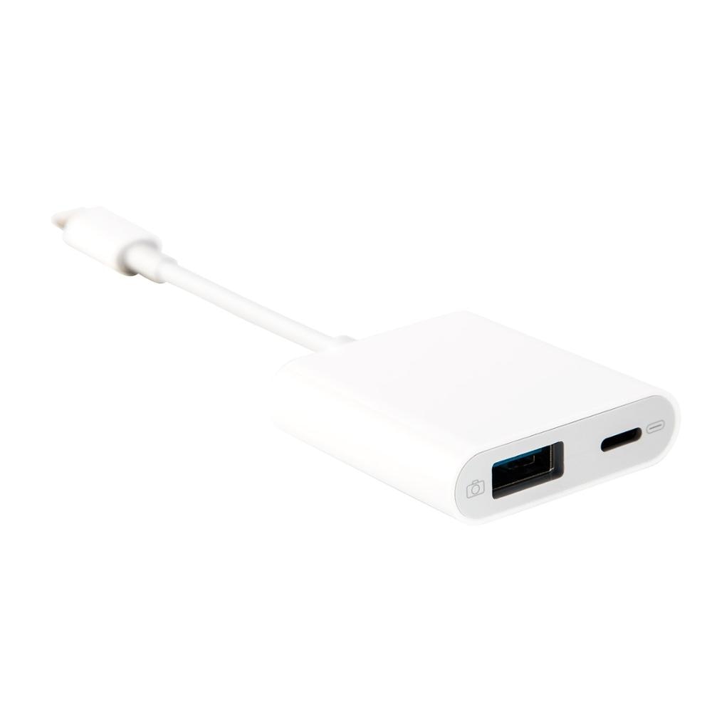 2 en 1 USB OTG Cable del convertidor del teclado del ratón del u-disk del divisor de carga soporte iOS14