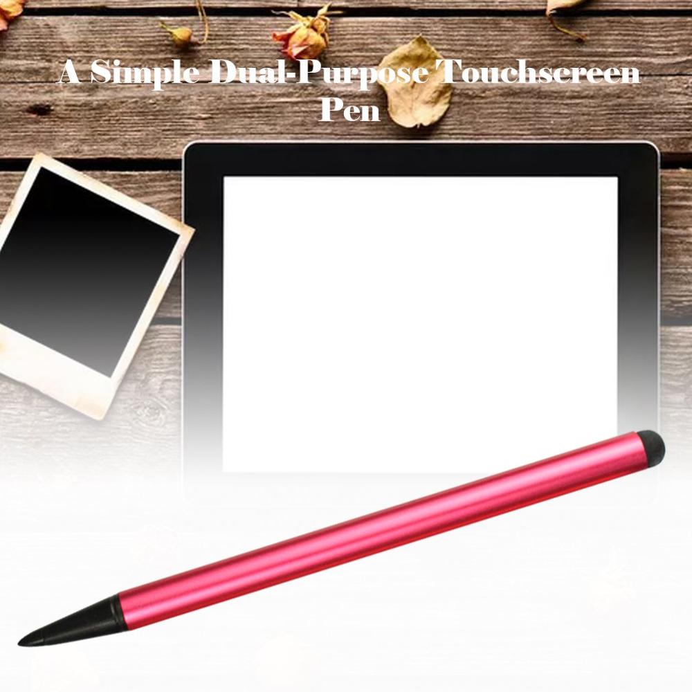 Eenvoudige Dual-Use Touch Screen Pen Weerstand Capaciteit Pen Touch Screen Pen Mobiele Telefoon Touch Screen Pen Touch Metalen pen