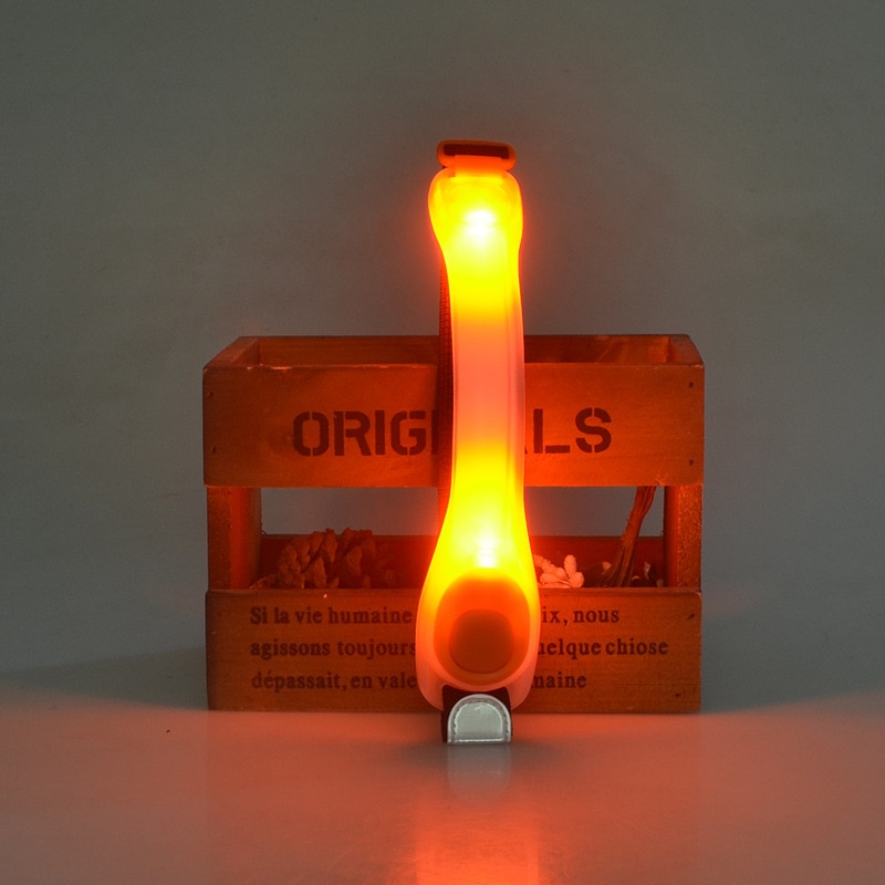 1 Uds brazalete luminoso LED seguro y duradero luz reflejada haz de luz nocturna con pulsera brazalete Jogging ciclismo: 03