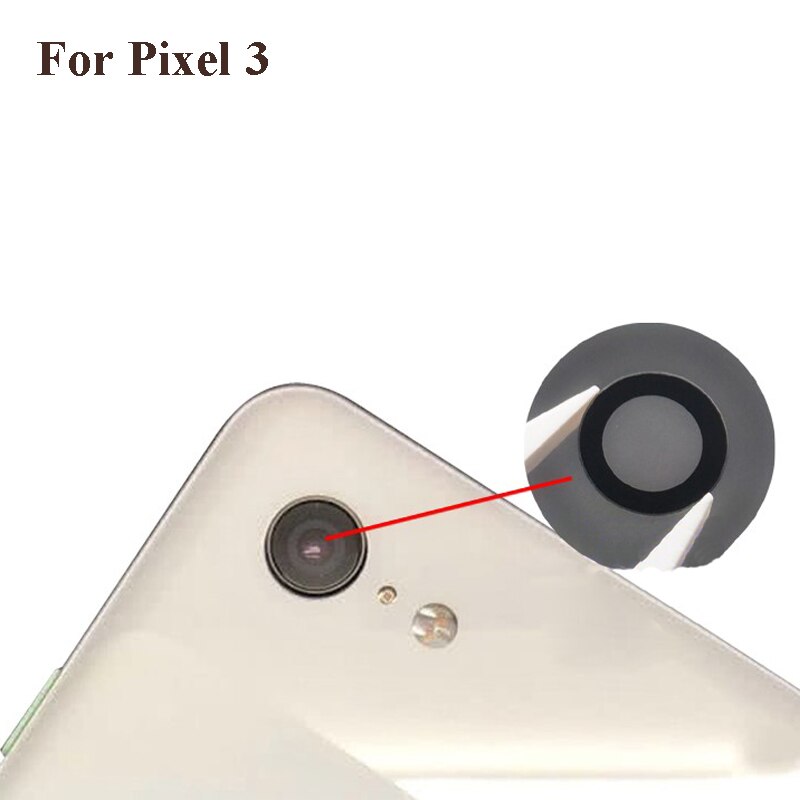 2 STUKS Voor Google Pixel 3 Back Rear Camera Glas Lens Repairment Reparatie onderdelen test goed Voor Google pixel 3 Pixel3