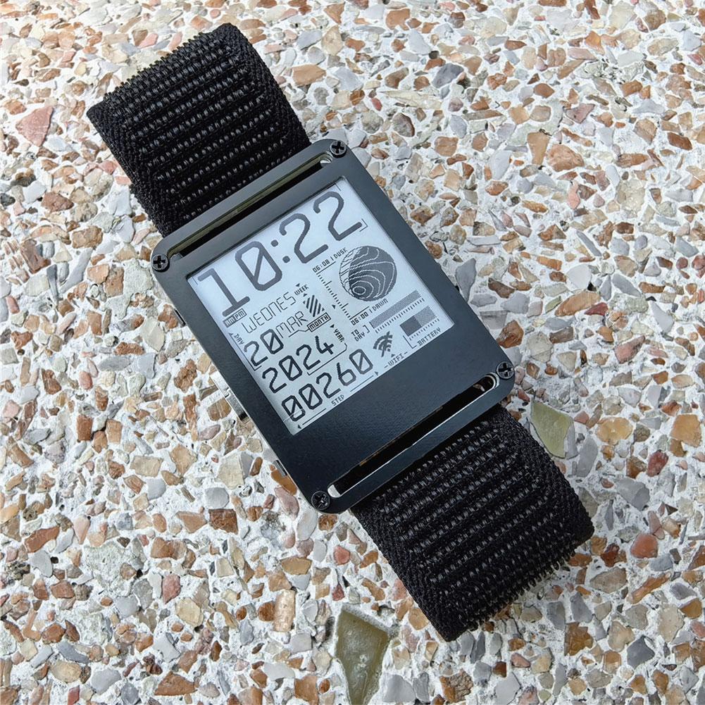 Watchy ESP32 pantalla de tinta de reloj electrónico programable puede cambiar libremente fondos de pantalla consumo de energía ultrabajo ángulo de visión amplio