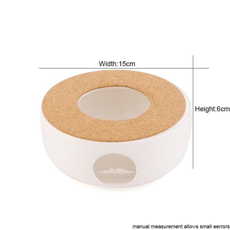 Nowoczesny prosty biały ceramiczny dzbanek robić herbaty podstawa grzewcza świeca gotowana herbata podgrzewacz robić kawy podgrzewacz robić mleka kuchenka akcesoria robić ceremonii parzenia herbaty prezent