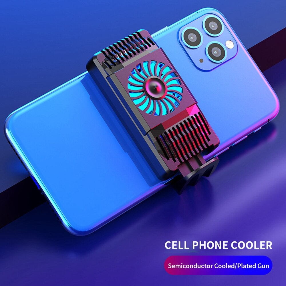 Pinzheng Mobiele Telefoon Radiator Cooler Cooling Voor Xiaomi Iphone Huawei Samsung Telefoon Universele Draagbare Houder Koellichaam: Black