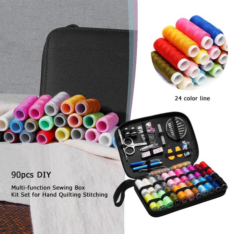 Sewing Kits DIY Multi-function Sewing Box Set for Hand Quilting Stitching Embroidery Thread Sewing Accessories 27/86/98Pcs