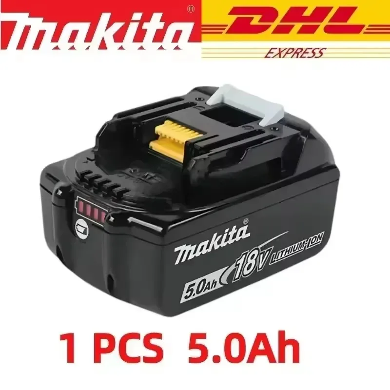 🪫 100%  aitoa 18v makita 6ah/5ah makita akulle  bl1840 bl1830b bl1850b bl1850 bl1860 bl1815 vaihto litiumakku🏅: Musta