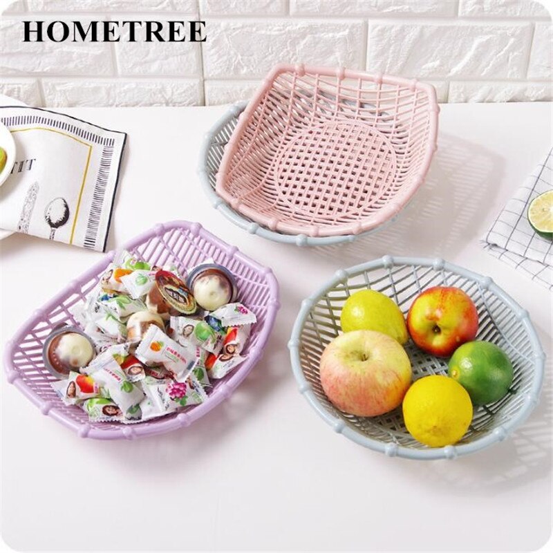 Hometree 1pc hul frugtkurv stue plastik snacktallerken frugttallerken slikkurv køkken grøntsagskurv  h492