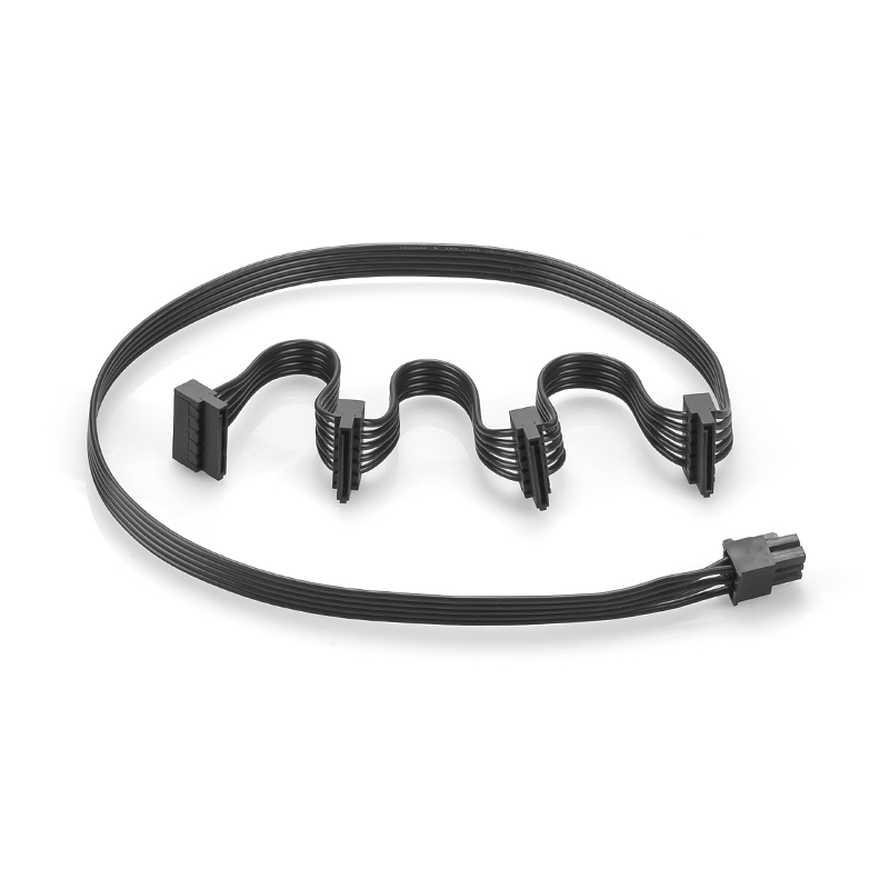 Rgeek pci -e 6 pin samec 1 to 4 sata samica napájací rozbočovač napájací kábel pre corsair  rm650x rm750x rm850x rm1000x