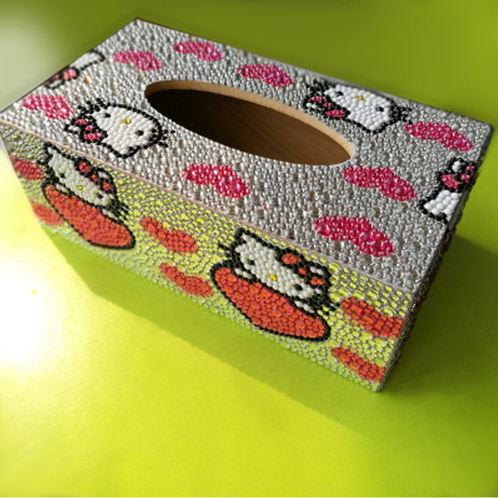 Diamond Embroidery Tissue Box 5D DIY Handmade Diamond Painting Mosaic Home Wedding Decoration Crafts