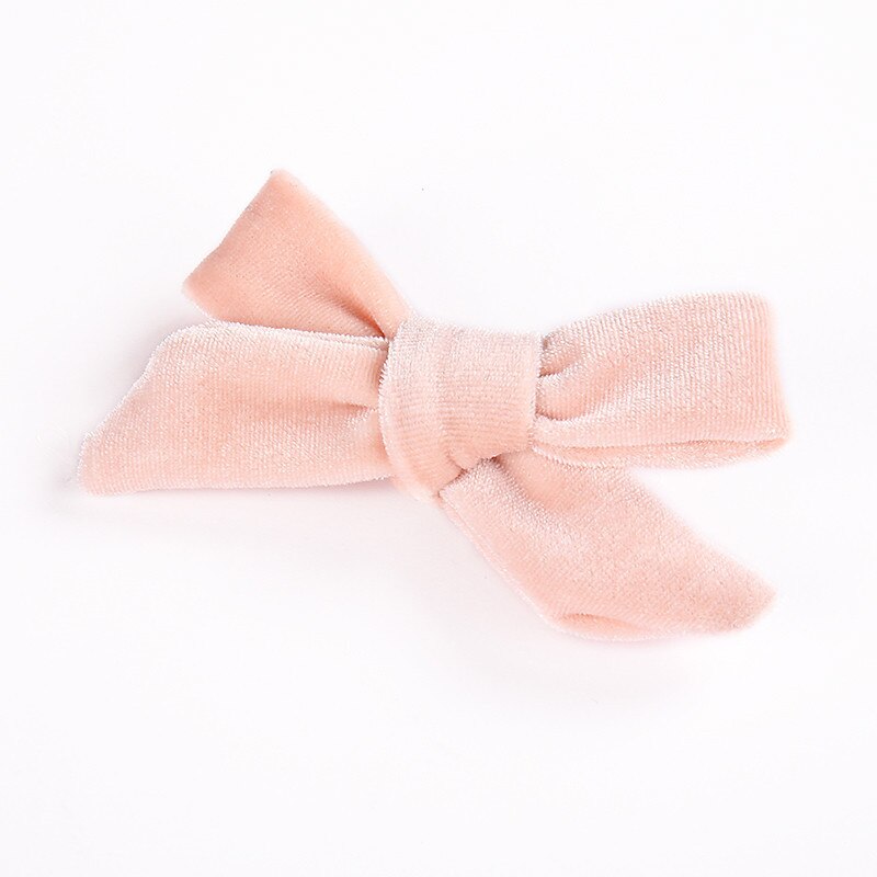 Haaraccessoires Kids Fluwelen Haarelastiekjes Voor Meisjes Solid Knoop Haarspeldjes Baby Mini Haarspelden Handgemaakte Haarspeldjes Hoofddeksels: 15