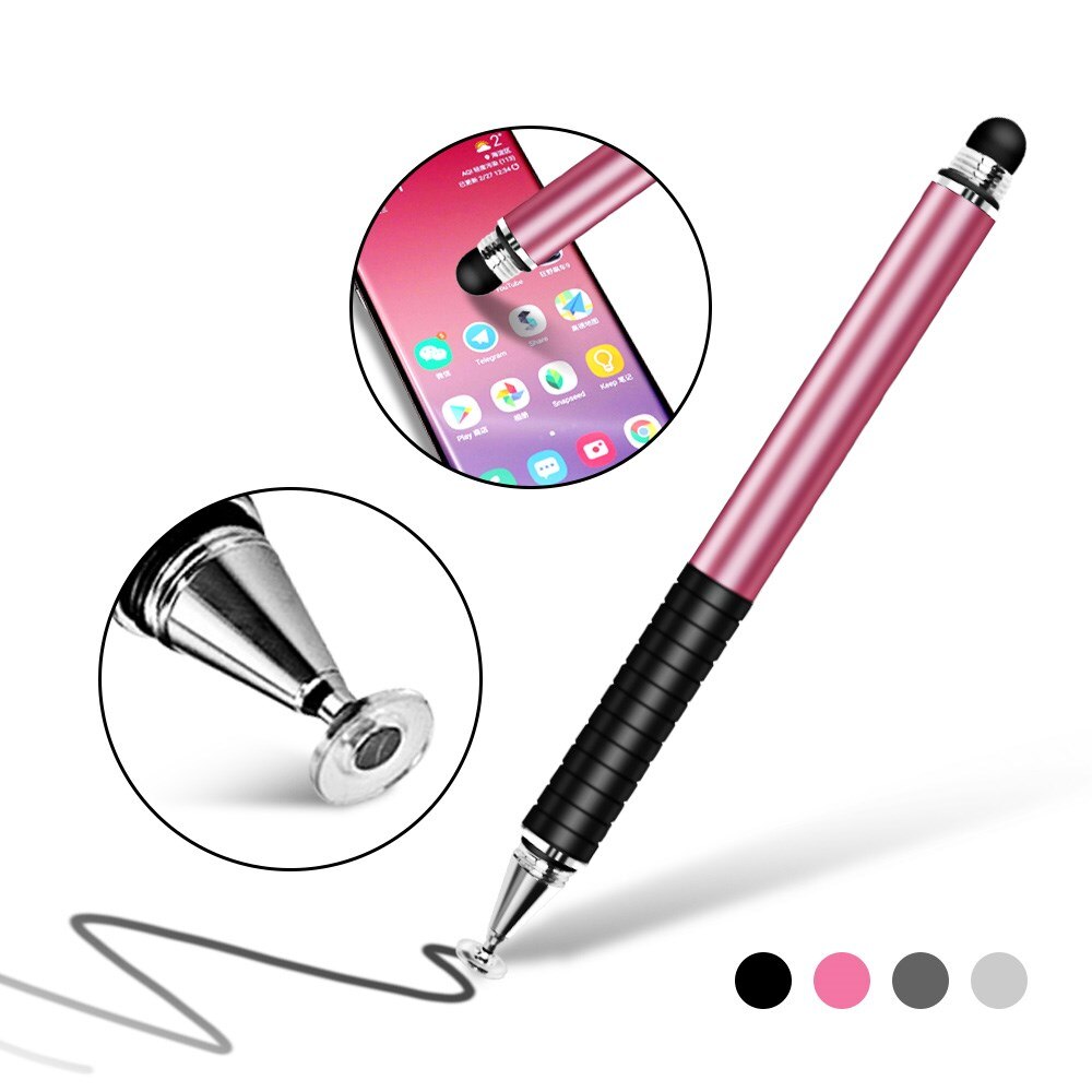 Universal 2 em 1 stylus desenho tablet canetas tela capacitiva caneta caneta de toque para iphone android smartphone lápis acessórios