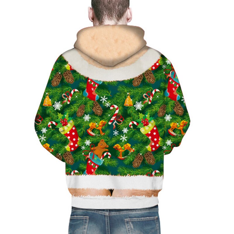 Weihnachten 3D Gedruckt Parkour Hoodies Männer/Frauen Herbst Mit Kapuze Streetwear zur Seite fahren Skateboard Sportbekleidung Sweatshirts Kleidung