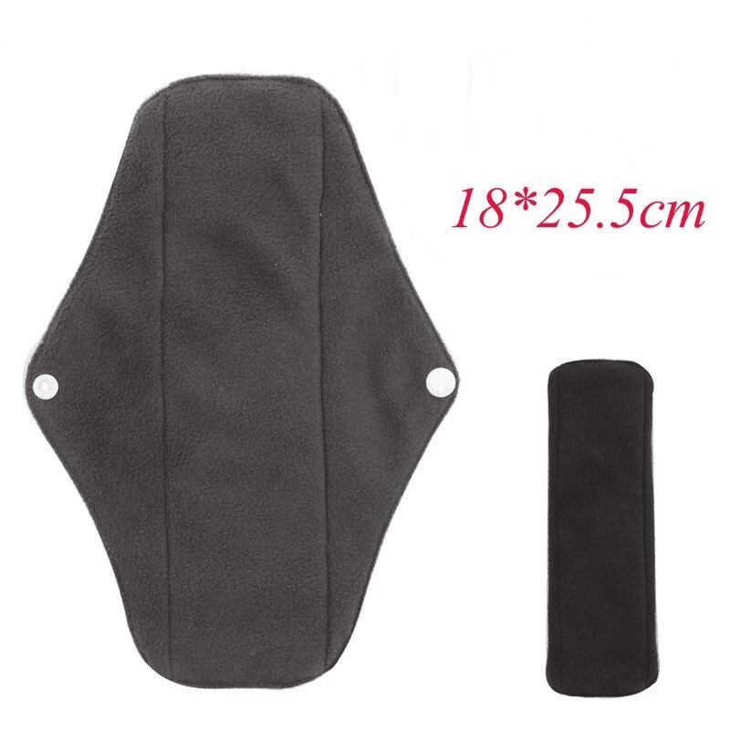 Washable Sanitary Towel Cloth Menstrual Pads Reusable Sanitary Pad Absorbent Reusable Charcoal Cloth Bamboo Menstrual Pads