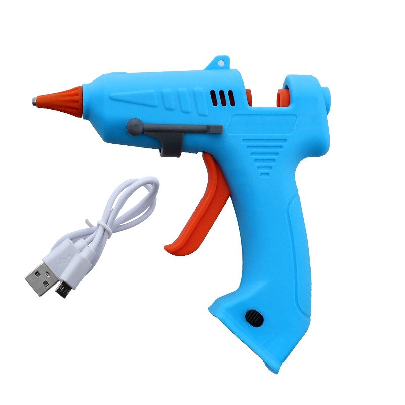 20W Draadloze Usb Melt Lijmpistool Met 7Mm Lijm Sticks Mini Oplaadbare Draagbare Diy Lijmpistool reparatie Tools: Hot Melt Glue Gun