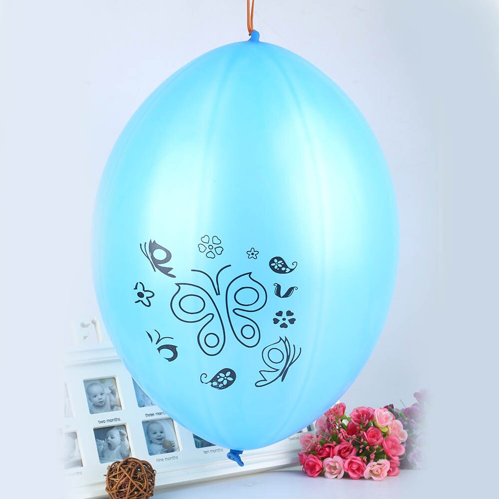 50pcs Latex Round Hand Pat Punching Balloon Fitness Ball with Rubber Band Handle for Party Favor Decoration Random Style